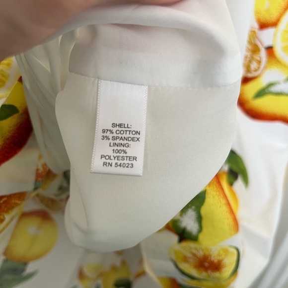 Banana Republic Lemon Print Dress with Pockets - Picture 8 of 8